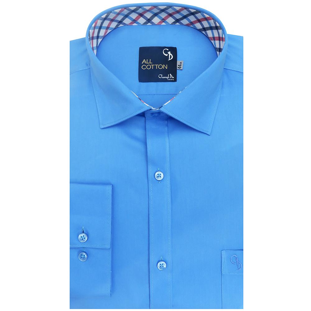 An elegant addition to any formal collection,this aqua shirt will ensure you make the right impression at both business events and  weddings.