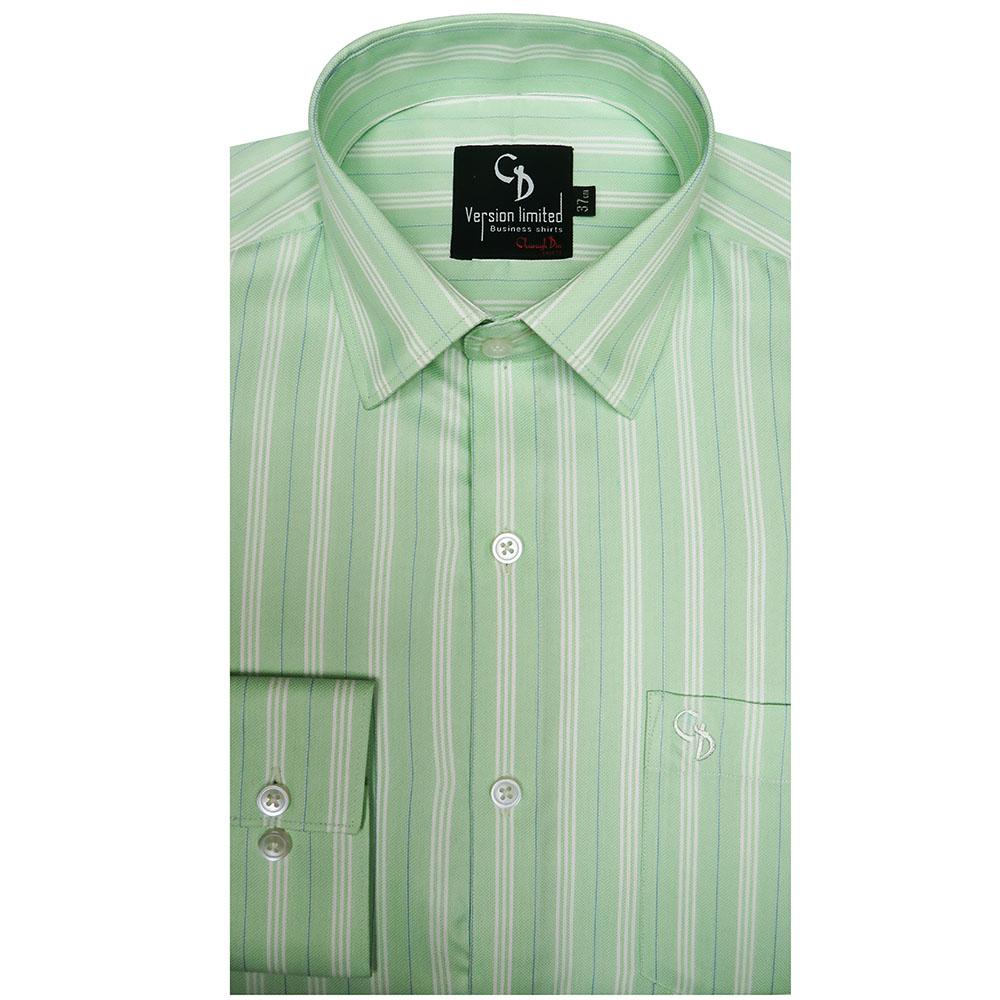 Charaghdin.com - Stripes Light Green Shirt